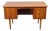 Mid-Century Modern Danish Teak Writing Desk with Oak Legs, 1960s For Sale
