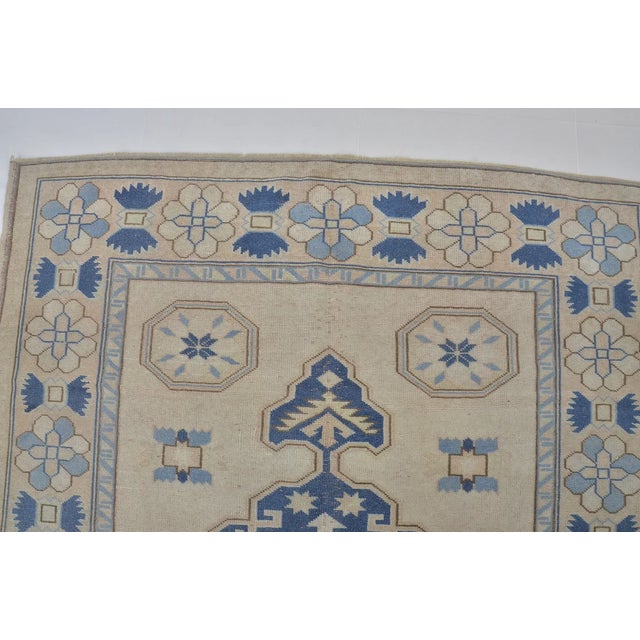 Oushak Antique Floral Handknotted Carpet For Sale In Phoenix - Image 6 of 10