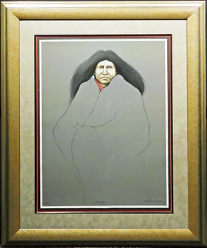 Frank Howell "Magpie" Lithograph Custom Framed Hand Signed