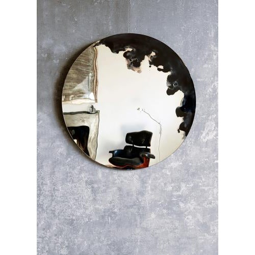 Black Medium Lava Mirror by Slow Design For Sale - Image 8 of 13
