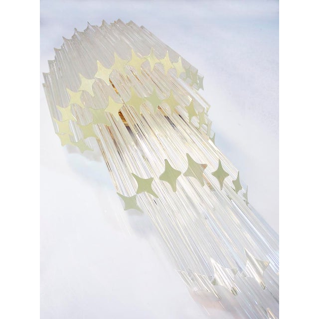 Gilt-Brass & Crystal Chandelier by Paolo Venini for Camer, 1960s For Sale - Image 6 of 8