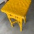 1980s 1980s Vintage Bright Yellow Wicker Side Table For Sale - Image 5 of 7