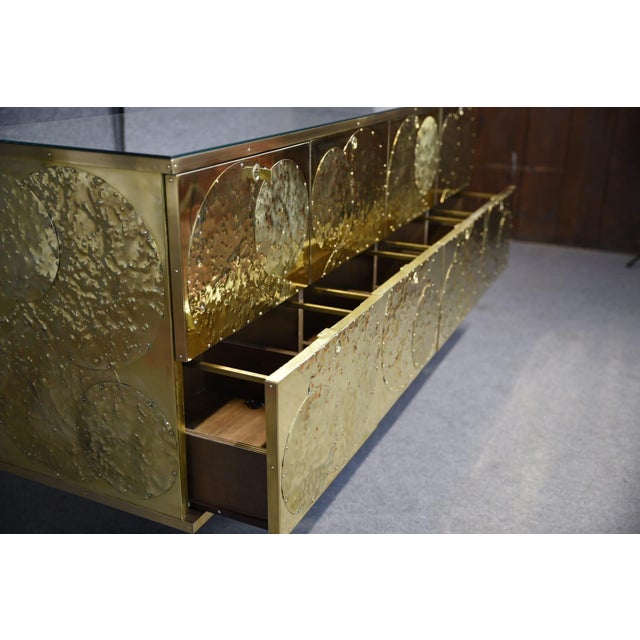Brass and Birch Sideboard from Justfurnituress SRL For Sale - Image 6 of 13