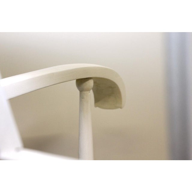 White Art Nouveau White Lacquered Beech Armchair by Josef Hoffmann For Sale - Image 8 of 18