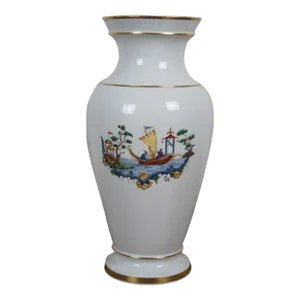 1930s Italian Richard Ginori Nautical Sailboat Fisherman Vase