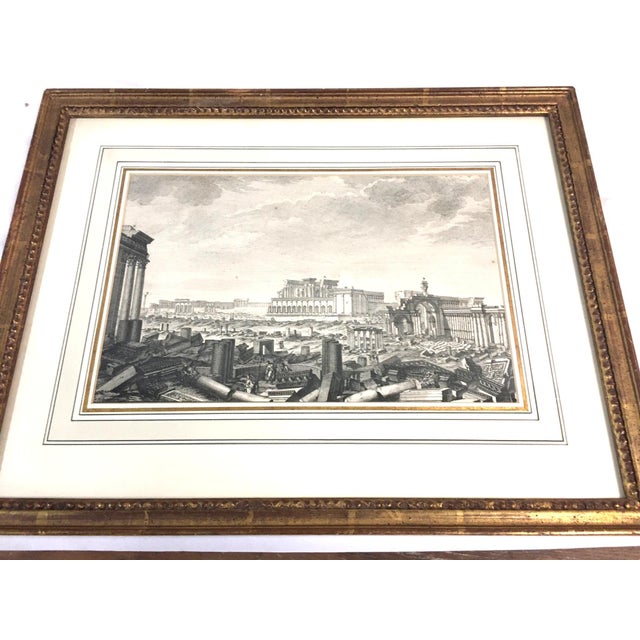 Cabin Set of Three Framed Neo-Classic Etchings the Ruins of Palmyra Robert Wood 1753 For Sale - Image 3 of 11