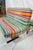 Metal Set of 2 Kho Liang Ie for Artifort Awning Striped Chenille Sofas For Sale - Image 7 of 8