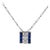 1920s Art Deco Sapphire Diamond Platinum Necklace For Sale