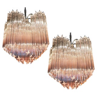 Murano Glass Chandeliers, 1990s, Set of 2 For Sale