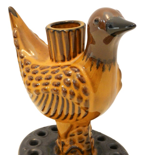 A centerpiece of exceptional folk art provenance, this handcrafted earthenware vessel was created by the renowned...