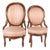Mid 19th Century French Antique Mahogany Parlor Chairs With New Upholstery For Sale