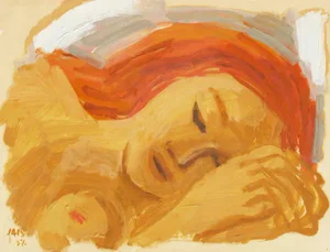 'Woman Sleeping' by Jais Nielsen, 1951; Paris Salon D’Automne, Danish Post-Impressionist, Charlottenborg