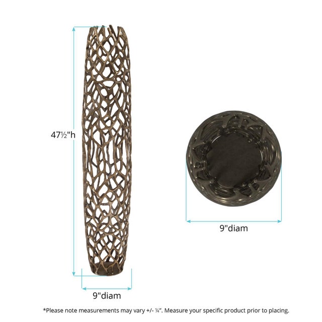2020s Bronze Aluminum Branch Vase- Large For Sale - Image 5 of 5