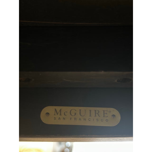 McGuire Dinning Room Set With Extension For Sale - Image 11 of 12