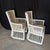 White Bent Rattan Side or Club Chairs on Casters -A Pair For Sale - Image 4 of 8