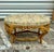 French Small Bench French Style With Gold Leaf Details For Sale - Image 3 of 8