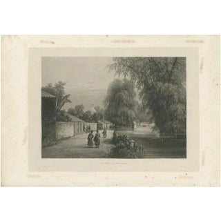 Himely, Illustration of the Surabaya River, Java Island, Indonesia, 1835, Print For Sale