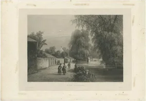 Himely, Illustration of the Surabaya River, Java Island, Indonesia, 1835, Print