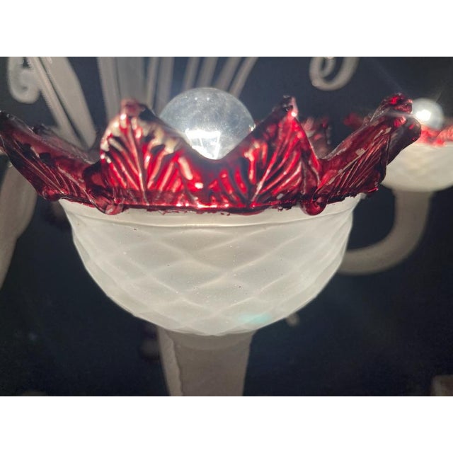 Large Venetian Glass Chandelier, 1970s For Sale - Image 9 of 14