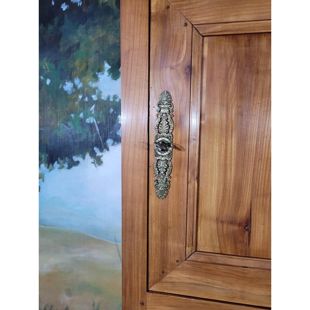 Brown Louis Philippe Wardrobe in Cherry For Sale - Image 8 of 13