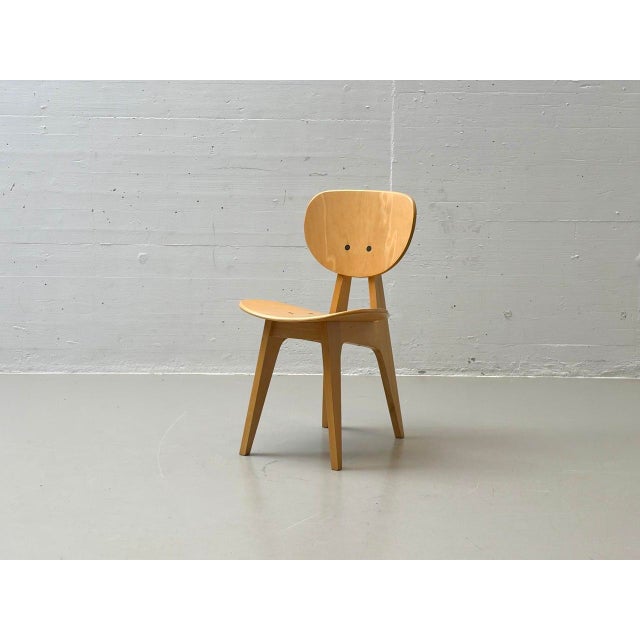 Beige Model 3221 Chair by Junzo Sakakura for Tendo Mokko, 1980s For Sale - Image 8 of 17