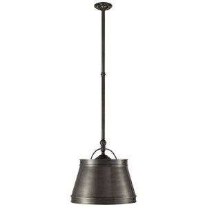 Chapman & Myers for Visual Comfort Signature Sloane Single Shop Light in Bronze with Bronze Shade
