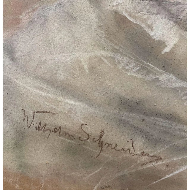 Wilhelm Heinrich Schneider Pastel Painting For Sale - Image 9 of 9