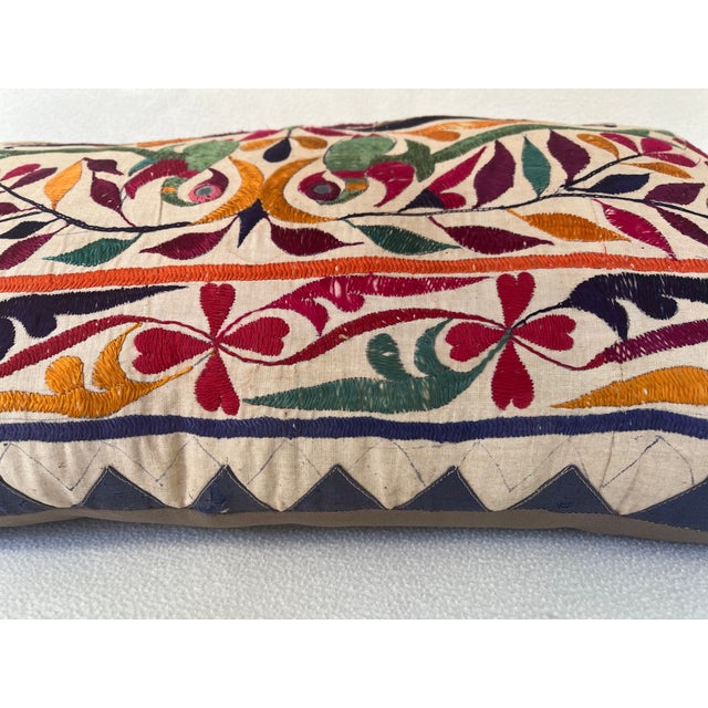 Textile Pillow With Uzbek Textile For Sale - Image 7 of 11