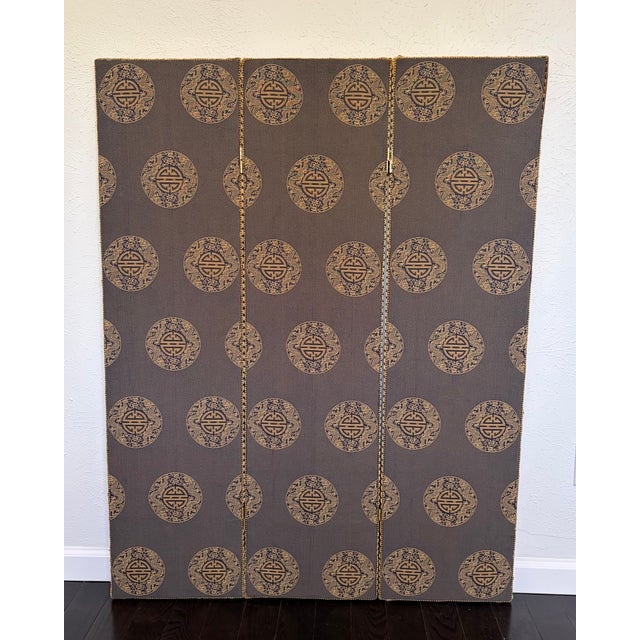 1970s Vintage Reversible Upholstered Table Screen 48'' For Sale - Image 5 of 15
