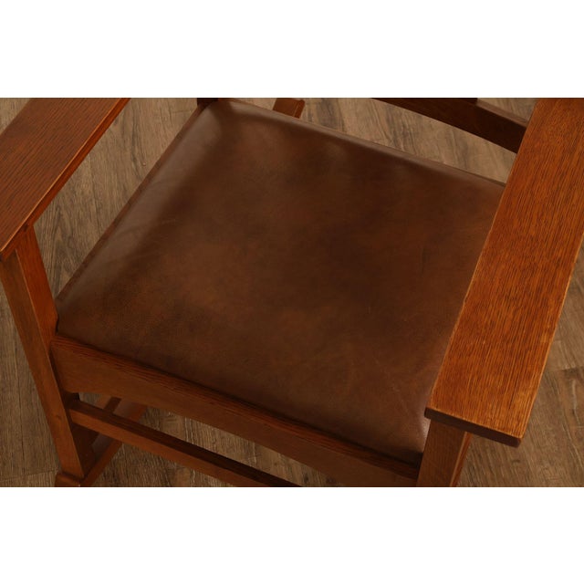 Stickley Stickley Mission Collection Harvey Ellis Oak Rocking Chair For Sale - Image 4 of 18