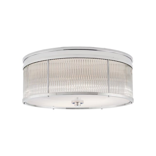 Design Plus Gallery presents the Allen Large Round Flush Mount by Ralph Lauren from Visual Comfort. Art Deco inspiration...