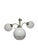 Art Deco Glass and Brass Chandelier, Poland, 1970s For Sale - Image 3 of 12
