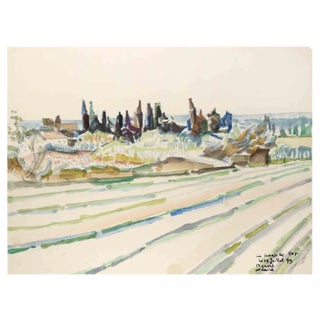 Reynold Arnould, Landscape, 1970s, Drawing For Sale