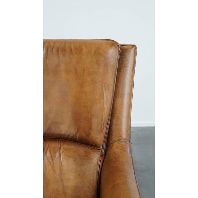 Vintage Armchair in Sheep Leather For Sale - Image 14 of 18