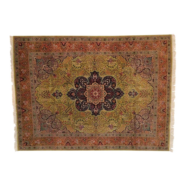 Vintage Persian Tabriz , 8'3" X 11'3" For Sale
