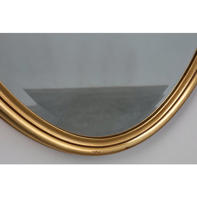 20th Century Louis XVI Mirror in Gilded Wood, France, 1950s For Sale - Image 9 of 11