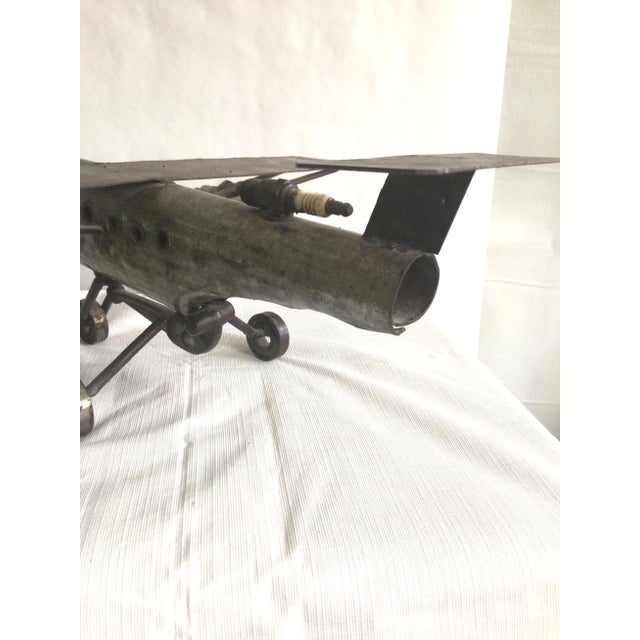 1960s Steel Industrial Airplane Sculpture For Sale In New York - Image 6 of 9