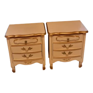 Vintage French Provincial Nightstands- a Pair
