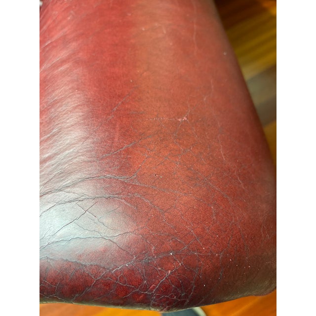 Animal Skin Old Hickory Leather Club Chairs (2) For Sale - Image 7 of 9