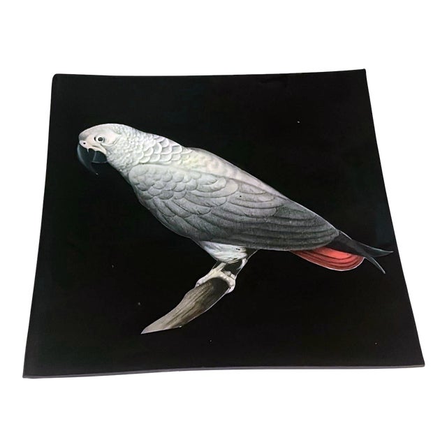 Mid-Century Italian Artisanal Decoupage Decorative Plate For Sale