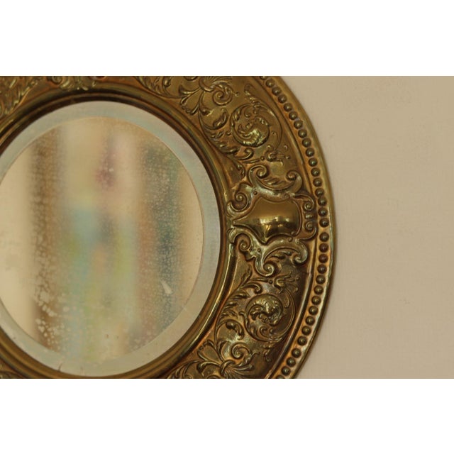 Mid-Century Swedish Brass Double Arm Sconces with Mirrors, Set of 2 For Sale - Image 10 of 13