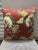 Pair of floral and animal print pillow. Fabric "Out of Africa" by Brunschwig and Fils.