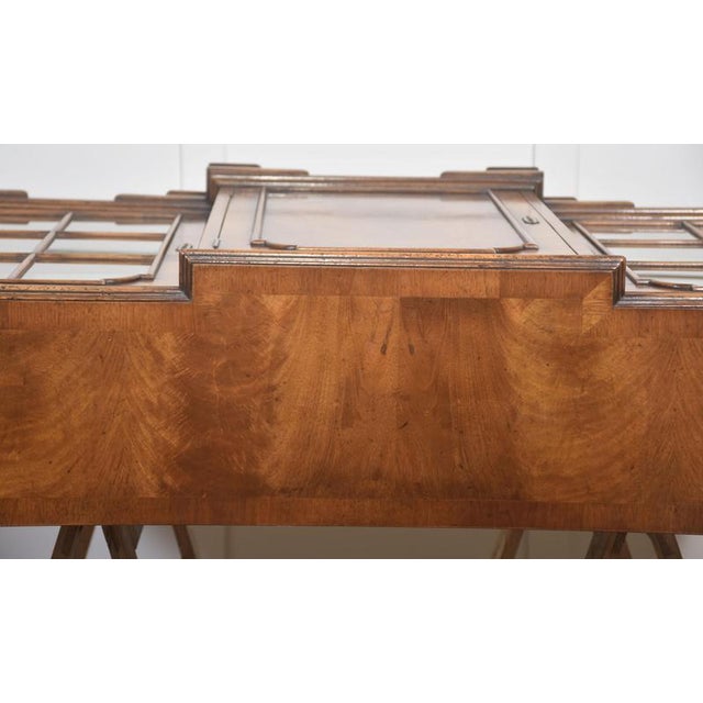 Antique Walnut Breakfront Bookcase, 1890s For Sale - Image 3 of 16