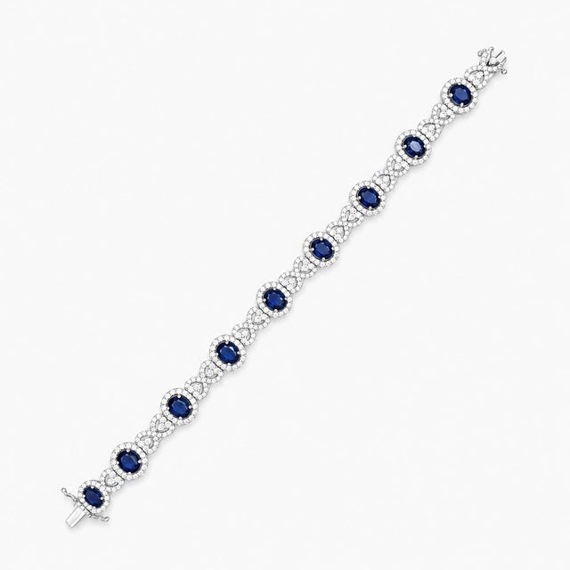 Contemporary 18k Sapphire Bracelet For Sale - Image 3 of 3