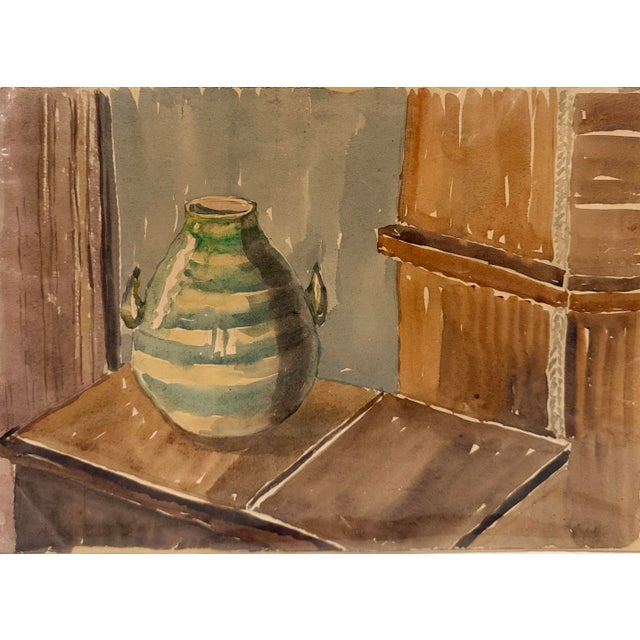 1950s Set of 4 - Original Watercolor Still-Life Paintings by Mabel Boettger For Sale - Image 11 of 12