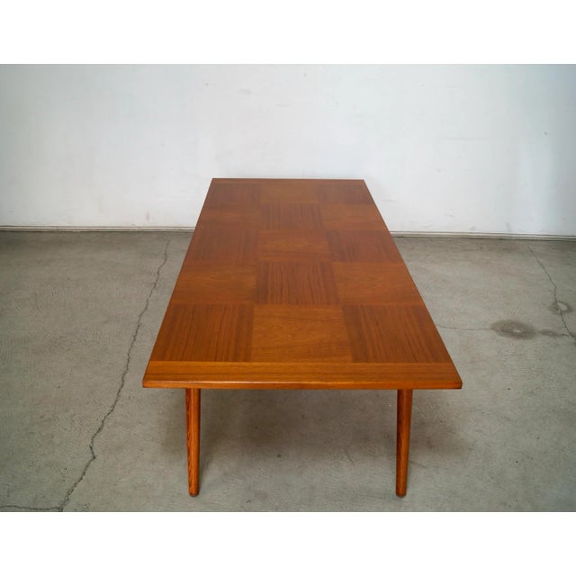 1960’s Mid-Century Danish Modern Teak Coffee Table For Sale In Los Angeles - Image 6 of 12