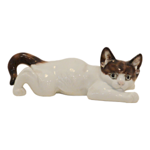 1940s Rare Rosenthal Porcelain "Crawling Kitten" by Theodor Kärner