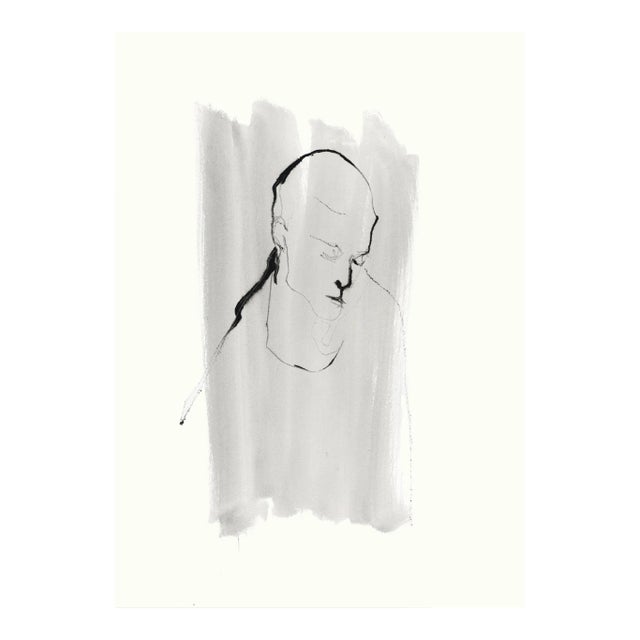 "Gestural Portrait" Original Illustration by Yuki Osada For Sale