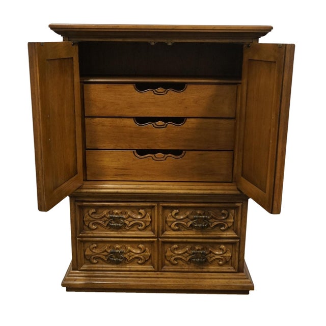 Drexel Drexel Furniture Velero Collection Italian Neoclassical 42" Door Chest 402-430 For Sale - Image 4 of 13