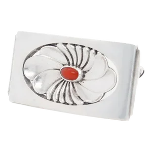 Vintage Georg Jensen Sterling Silver & Carnelian Brooch No. 269